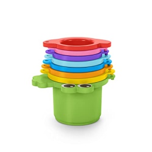 Set de baie de 15 piese Bright Starts, Splash, Splash Baby - carte impermeabila, ratuste de cauciuc, jucarii pentru animale de companie si cani de stivuire, unisex, 6 luni+ - Img 14