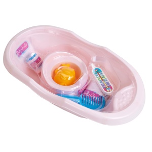 Set de baie pentru papusi Theo Klein 1647 Pentru papusi de max. 35 cm Accesorii incluse - Img 5