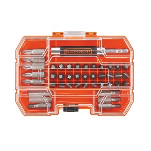 Set de biti pentru surubelnite Black Decker BDA42SD, 42 piese, cu cutie de depozitare