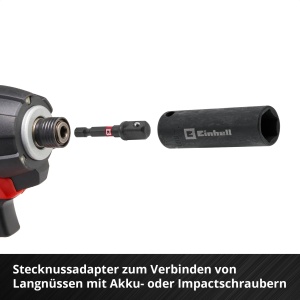 Set de Bituri si Stecknuss Einhell M-CASE 39 piese, S2 Stahl, 50BV30 Stahl - Img 6