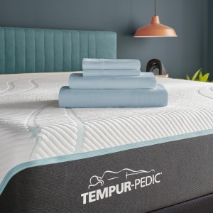 Set de cearceafuri din bumbac Tempur, Sleepy Blue, King Size - Img 2