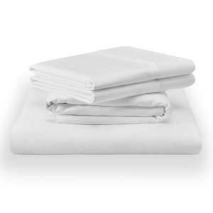 Set de cearsafuri din bumbac Tempur, alb, pentru pat Split Cal King
