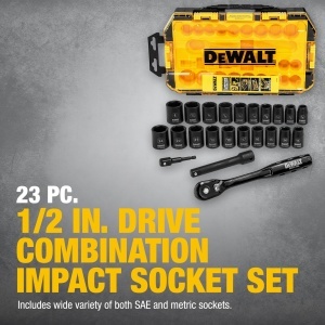 Set de chei cu clichet DEWALT DWMT74739, 23 piese, 12 inch, otel CR-440 - Img 7
