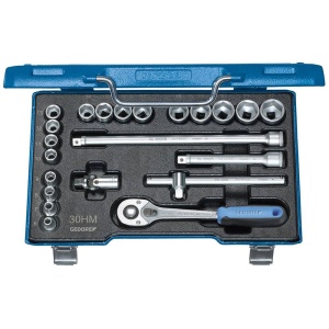 Set de chei cu tub Gedore 30 HMU-10, 22 piese, 6-22 mm, calitate industriala