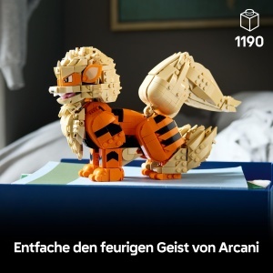 Set de Constructie LEGO Arkani - Figurina Pokemon cu Piese Mobile, Decoratiune pentru Birou sau Camera - Img 2