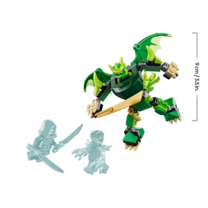 Set de Constructie LEGO Ninjago Lloyd Drachen-Mech Battle 71862, 81 piese, cu 3 figurine - Img 8