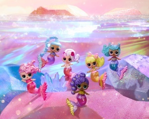 Set de creatie L.O.L. Surprise Mermaids Makeover Magic Tots, 6 figurine, lipgloss personalizat - Img 7