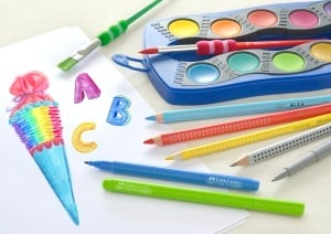 Set de creioane colorate Faber-Castell, 17 piese, Jumbo, cu ascutitor - Img 8