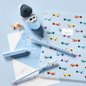 Set de creioane Faber-Castell Grip 2001, 5 piese, culoare albastru ceresc - Img 8