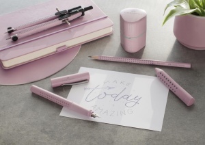 Set de creioane Faber-Castell Grip 2001, 5 piese, culoare rose shadows - Img 2