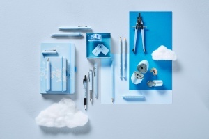 Set de creioane Faber-Castell Jumbo Grip, 3 piese, ergonomice, culoare sky blue - Img 7