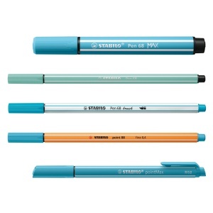 Set de Creioane STABILO ARTY, Cutie Neagra, 9 Pen 68 MAX, 12 pointMax - Img 3