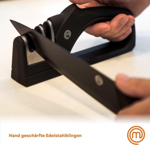 Set de cutite MasterChef, 5 piese, inox, maner ergonomic, negru - Img 5