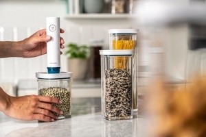 Set de depozitare vacuum ZWILLING Fresh Save Cube La Mer 5 piese transparent design modular - Img 6