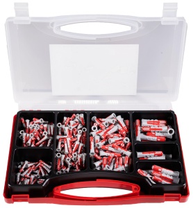 Set de dibluri fischer Red-Box DuoPower, 280 dibluri universale, diverse dimensiuni - Img 2