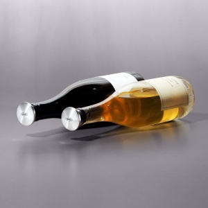 Set de dopuri pentru sticle de vin OXO Steel, din otel inoxidabil, rezistent la scurgeri - Img 6