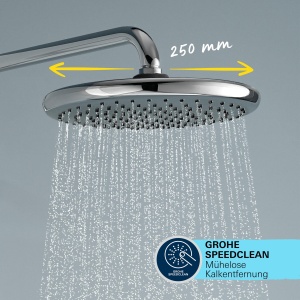 Set de dus GROHE Vitalio Start 250 Flex crom sistem economisire apa 2 tipuri de jeturi - Img 6