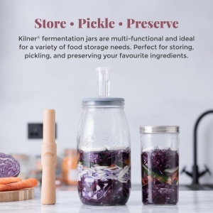 Set de Fermentare Kilner 3L Capac Silicon Ventil Plastic - Img 7