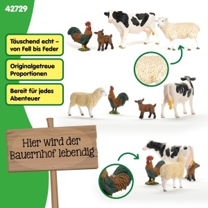 Set de Figurine Ferma Schleich 42729 4 Piese pentru copii de la 3 ani - Img 3