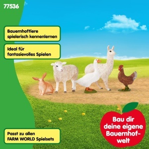 Set de Figurine Ferma Schleich 77536 5 Piese Animale de Ferma - Img 5
