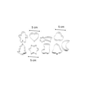 Set de forme pentru fursecuri Zenker PATISSERIE, 9 piese, metalic - Img 3