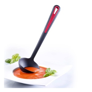 Set de gadgeturi de bucatarie Westmark, 3 buc., 1x spatula fiecare, lingura de prajit si legume + polonic de supa, plastic, galant, negru/rosu, 295622E6 - Img 6