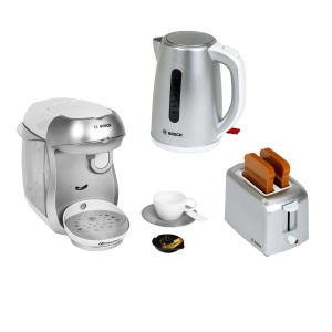 Set de joaca Bosch pentru micii bucatari, inclusiv aparat de cafea si toaster
