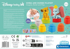 Set de Joaca Clementoni Soft Clemmy Disney Classic - 2 Figurine Simba si Dumbo, 6 Blocuri Moi - Img 3