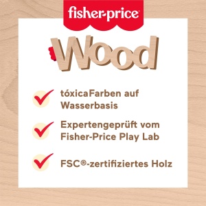 Set de Joaca Fisher-Price HXT85, Cafea To-Go din Lemn, 15 Piese, pentru Copii de la 3 Ani - Img 3