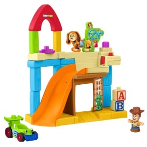 Set de Joaca Fisher-Price Little People - Camera lui Andy, cu Figurina Woody si Masinuta RC