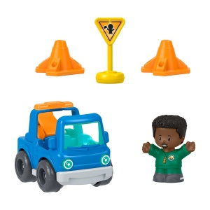 Set de Joaca Fisher-Price Little People cu Vehicul si Figurina, 5 Piese