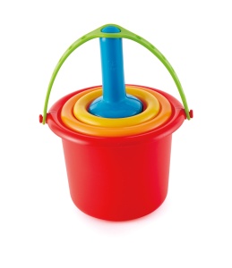 Set de joaca Hape 5-in-1 pentru nisip compact si usor de transportat pentru copii 18 luni - Img 3