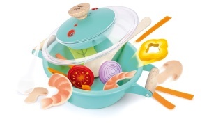 Set de joaca Hape Kleiner Kuechenchef Dampfgarer cu efecte sonore si abur pentru copii 3 - Img 3