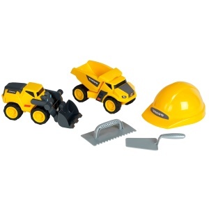 Set de joaca pentru constructii Theo Klein Volvo Power cu camion si incarcator, pentru copii de la 3 ani