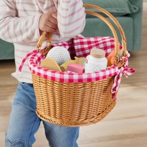 Set de joaca pentru picnic Fisher-Price HXT81, 31 piese din lemn, pentru copii de la 3 ani - Img 3