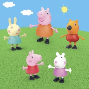 Set de Joaca Peppa Pig F94235L1 cu 3 Vehicule si 5 Figurine pentru Copii - Img 3