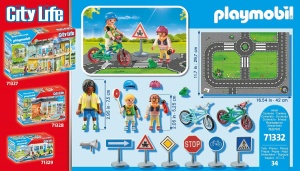 Set de Joaca PLAYMOBIL City Life 71332 - Parcurs cu Biciclete, 34 Piese, pentru Copii de la 4 Ani - Img 4