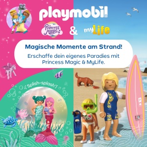 Set de Joaca PLAYMOBIL cu Printesa si Plaja, 2 Oua Surpriza, Figurine si Accesorii - Img 6