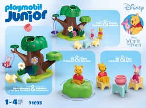Set de Joaca PLAYMOBIL JUNIOR Winnie Puuh si Ferkel, 17 piese, Plastic, pentru copii de la 1 an - Img 6