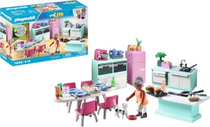 Set de joaca PLAYMOBIL MyLife 71608 - Bucatarie complet echipata, 105 piese, pentru copii de la 4 ani