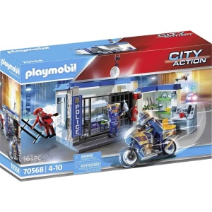 Set de Joaca Politie PLAYMOBIL 70568 - Evadare din Inchisoare, 161 piese, pentru copii 4-10 ani