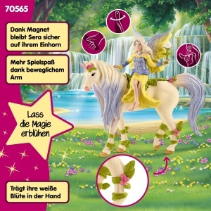 Set de Joaca Schleich BAYALA Sera cu Unicorn Floral, 3 Piese, pentru Copii de la 5 Ani - Img 4