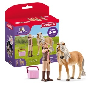 Set de Joaca Schleich cu Ponei Islandez si Dama de Ingrijire, 5 Piese - Img 1