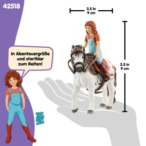 Set de Joaca Schleich Horse Club Mia Spotty, 9 Piese, pentru Copii de la 5 Ani - Img 5