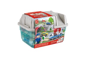Set de joc Hape Railway World cu cutie de depozitare, 48 de piese, timp de 3 ani - Img 6