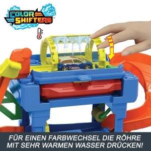Set de joc Hot Wheels City - Tunel de spalare cu schimbare de culoare, 1 masinuta 164 - Img 4