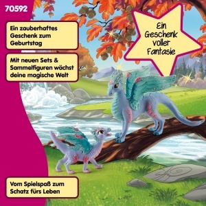 Set de Joc Schleich BAYALA Blutendrache si Babydrache 70592 2 piese, culori vibrante - Img 6