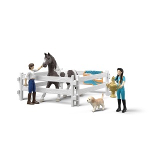 Set de joc Voltigier Kim de la schleich 19 piese pentru copii de la 5 ani - Img 4
