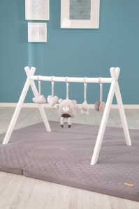 Set de Jucarii pentru Bebei Lil Cutie Sammy - 5 Figurine, Culoare Gri - Img 4