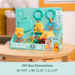 Set de jucarii pentru bebelusi Bright Starts Winnie Puuh, 5 piese, multisenzoriale - Img 9